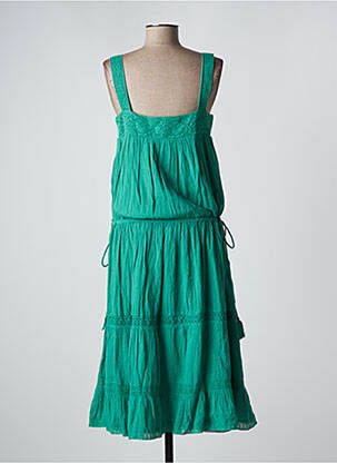 Robe mi-longue vert M.A.B.E femme