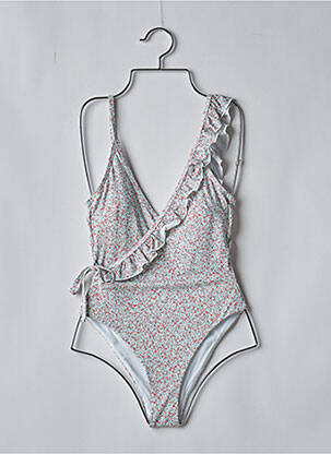 Maillot de bain 1 pièce blanc PIECES femme