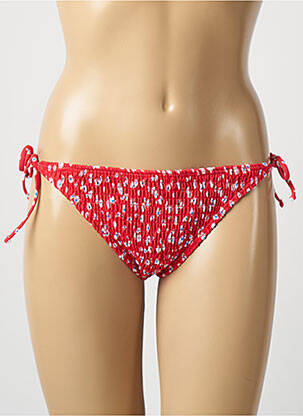 Maillot de bain 2 pièces rouge PIECES femme