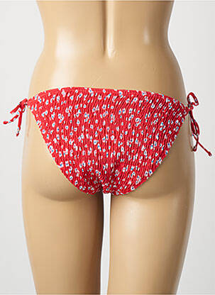 Maillot de bain 2 pièces rouge PIECES femme