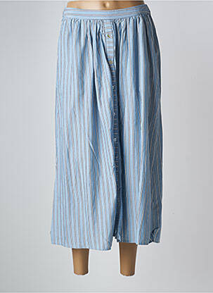 Jupe mi-longue bleu MSCH COPENHAGEN femme