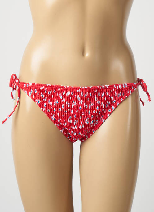 Maillot de bain 2 pièces rouge PIECES pour femme