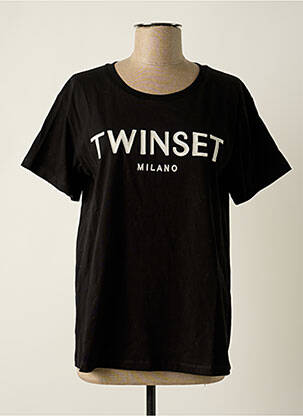 T-shirt noir TWINSET pour femme