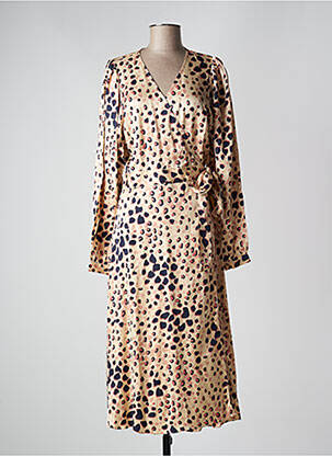 Robe mi-longue beige SECOND FEMALE femme