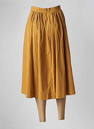 Jupe mi-longue orange POMANDERE femme