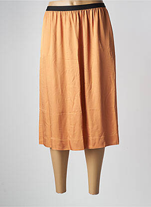 Jupe mi-longue orange BELLEROSE pour femme