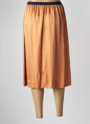 Jupe mi-longue orange BELLEROSE femme