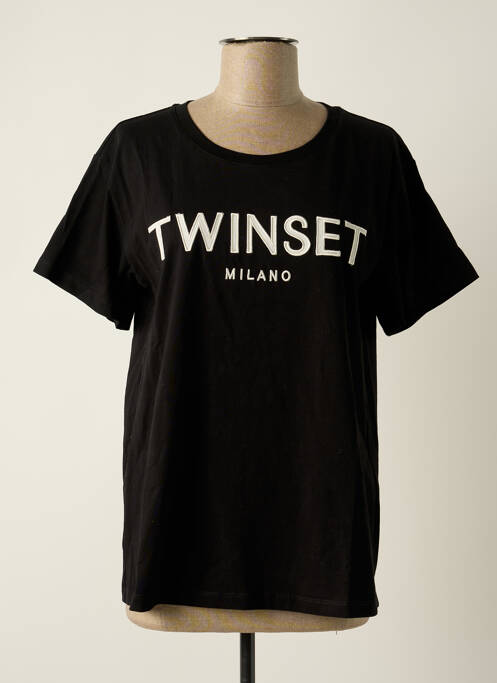 T-shirt noir TWINSET pour femme