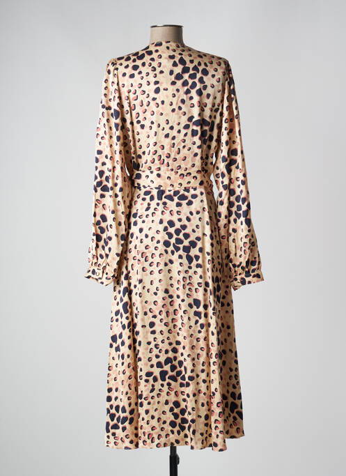 Robe mi-longue beige SECOND FEMALE pour femme