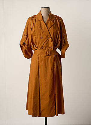 Robe mi-longue orange IMPERIAL pour femme
