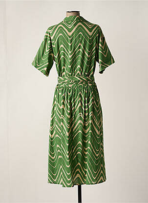 Robe mi-longue vert DIEGA femme