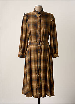 Robe courte marron LA PETITE FRANCAISE femme