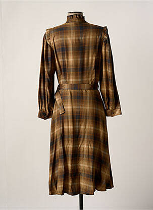 Robe courte marron LA PETITE FRANCAISE femme