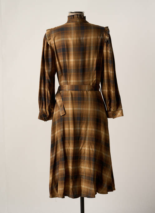 Robe courte marron LA PETITE FRANCAISE pour femme