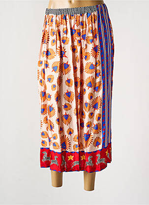 Jupe mi-longue multicolore SAK'S pour femme
