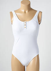 Maillot de bain 1 pièce blanc PIECES pour femme seconde vue