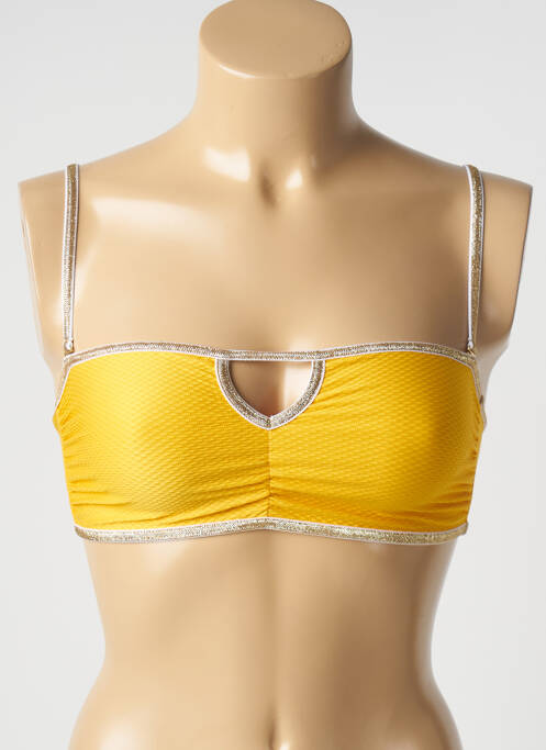 Maillot de bain 2 pièces jaune LA NOUVELLE pour femme