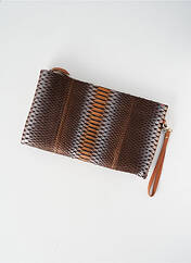 Pochette marron CLARIS VIROT pour femme seconde vue