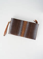 Pochette marron CLARIS VIROT pour femme seconde vue