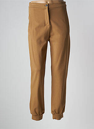 Pantalon droit marron PINKO femme