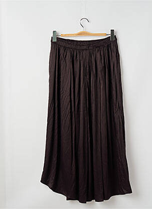 Jupe mi-longue marron ASTRID BLACK LABEL femme
