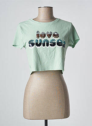 T-shirt vert ONLY femme
