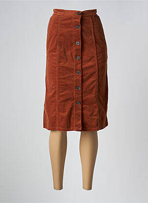 Jupe mi-longue orange LE FABULEUX MARCEL DE BRUXELLES femme