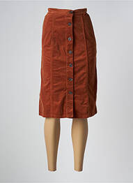 Jupe mi-longue orange LE FABULEUX MARCEL DE BRUXELLES femme