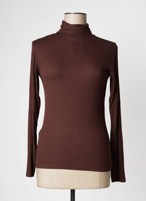 Pull marron JACQUELINE DE YONG pour femme