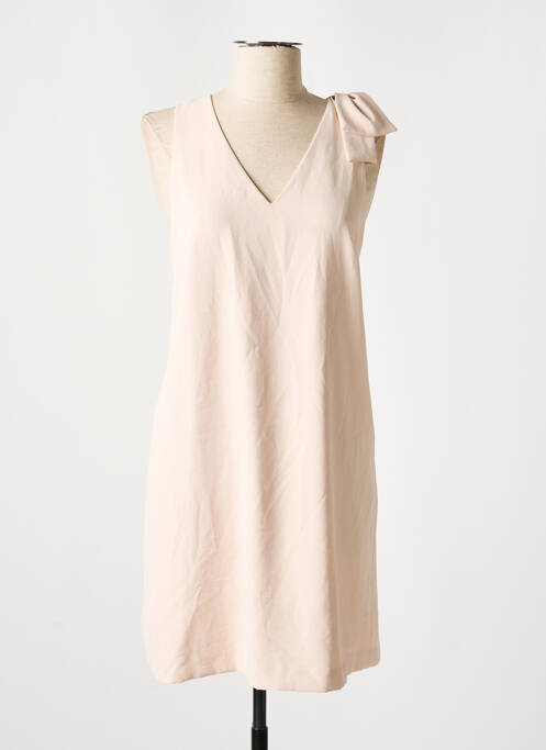 Robe mi-longue rose MANGO pour femme