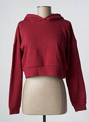 Sweat-shirt à capuche rouge NOISY MAY pour femme seconde vue