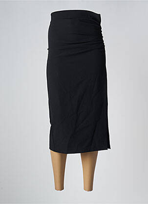 Jupe mi-longue noir ASTRID BLACK LABEL femme
