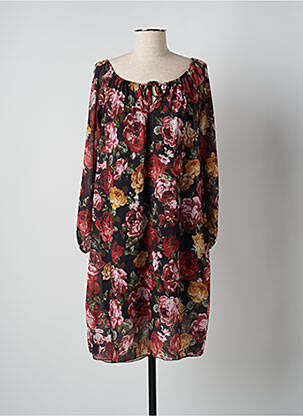 Robe mi-longue noir HAILYS femme