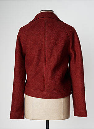 Manteau court orange ONLY femme