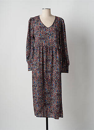 Robe mi-longue noir JACQUELINE DE YONG femme