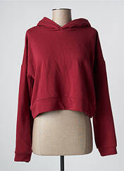 Sweat-shirt à capuche rouge NOISY MAY pour femme seconde vue