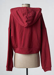 Sweat-shirt à capuche rouge NOISY MAY pour femme seconde vue