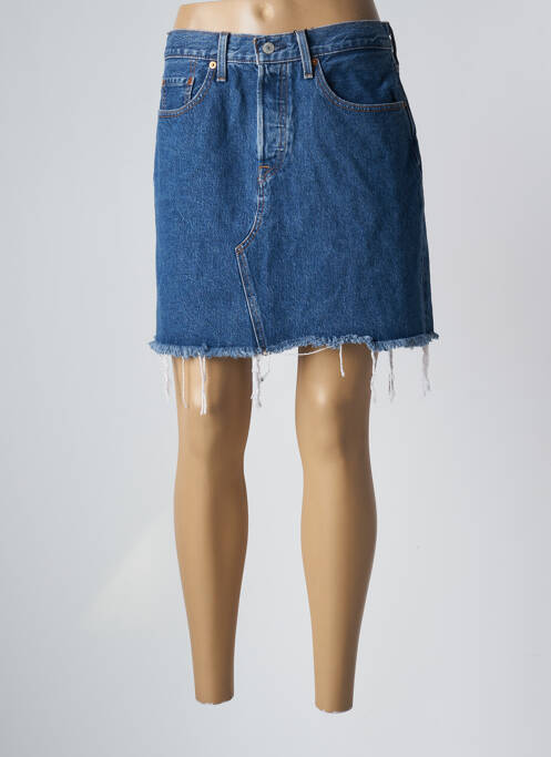 Jupe courte bleu LEVIS pour femme