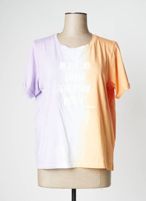 T-shirt orange CEMI pour femme