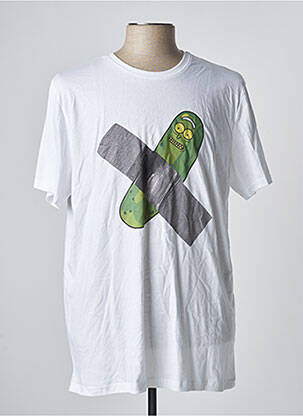 T-shirt blanc RICK AND MORTY pour homme