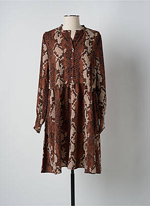 Robe mi-longue marron VILA femme