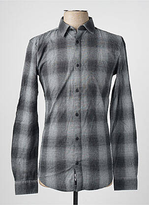 Chemise manches longues gris ONLY&SONS homme