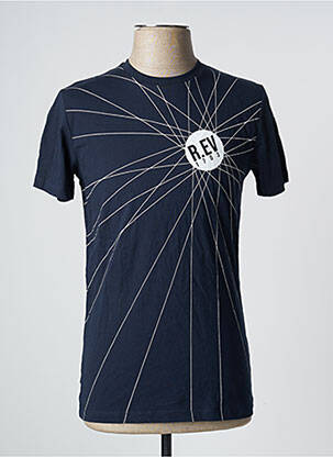 T-shirt bleu R.EV 1703 BY REMCO EVENPOEL  pour homme