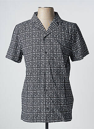Chemise manches courtes noir DYJCODE BY DENNIS PRAET  homme