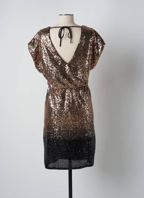 Robe mi-longue jaune VILA pour femme