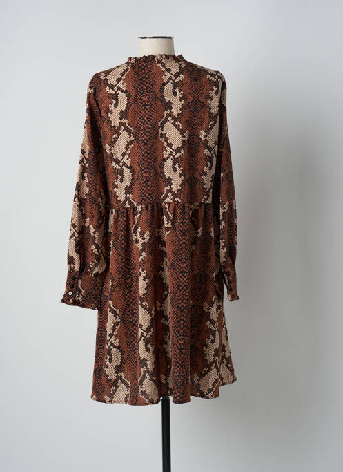 Robe mi-longue marron VILA pour femme