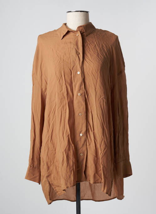 Blouse marron MANGO pour femme