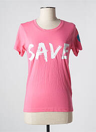 T-shirt rose SAVE THE DUCK femme