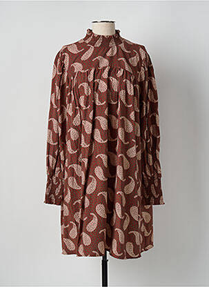 Robe mi-longue marron VILA femme