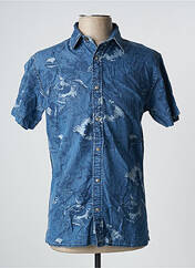 Chemise manches courtes bleu JACK & JONES pour homme seconde vue